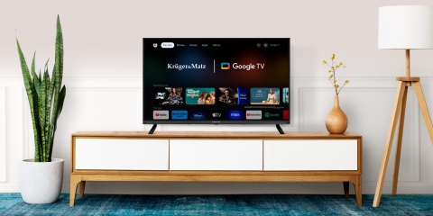 Telewizor 32'' HD Google TV Kruger&Matz DVB-T2/S2/T/C H.265 HEVC