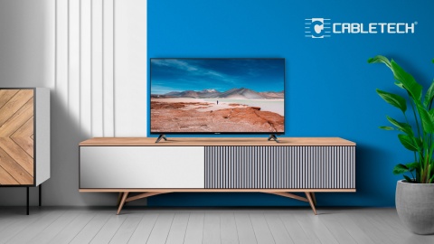 Telewizor 40'' Cabletech Full HD 2xHDMI 2xUSB DVB-T2/C H.265 HEVC
