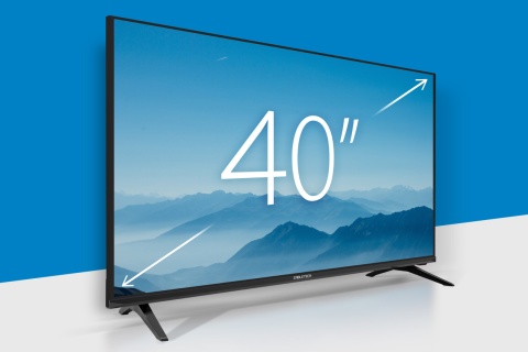 Telewizor 40'' Cabletech Full HD 2xHDMI 2xUSB DVB-T2/C H.265 HEVC