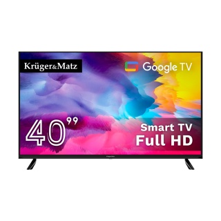 Telewizor 40" Full HD Google TV Kruger&Matz DVB-T2/T/C H.265 HEVC