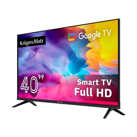 Telewizor 40" Full HD Google TV Kruger&Matz DVB-T2/T/C H.265 HEVC
