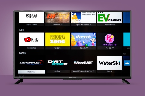 Telewizor 40'' Kruger&Matz FHD SMART TV VIDAA 3xHDMI USB DVB-T2 H.265 HEVC