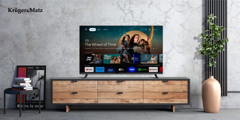 Telewizor 43" Full HD Google TV Kruger&Matz DVB-T2/T/C H.265 HEVC