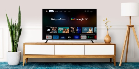 Telewizor 43" Full HD Google TV Kruger&Matz DVB-T2/T/C H.265 HEVC