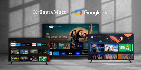 Telewizor 43" Full HD Google TV Kruger&Matz DVB-T2/T/C H.265 HEVC