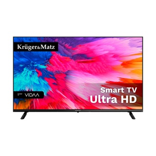 Telewizor 50'' Kruger&Matz UHD SMART TV VIDAA HDR10 USB DVB-T2 H.265 WIFI