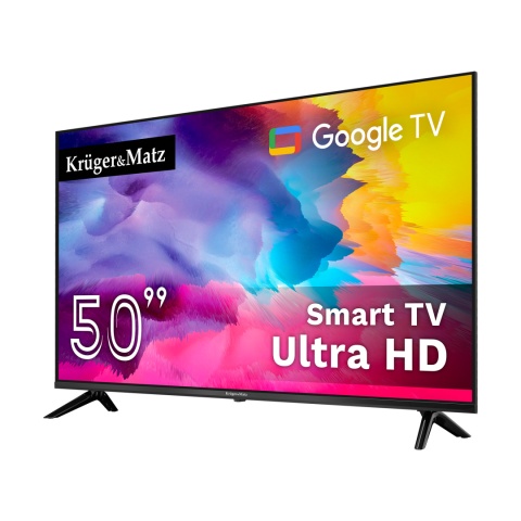 Telewizor 50" UHD Google TV Kruger&Matz DVB-T2/T/C H.265 HEVC