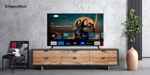 Telewizor 55" UHD Google TV Kruger&Matz DVB-T2/T/C H.265 HEVC Telewizor 55" UHD Google TV Kruger&Matz DVB-T2/T/C H.265 HEVC