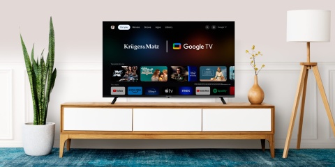 Telewizor 55" UHD Google TV Kruger&Matz DVB-T2/T/C H.265 HEVC Telewizor 55" UHD Google TV Kruger&Matz DVB-T2/T/C H.265 HEVC