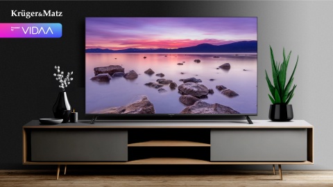 Telewizor 65'' Kruger&Matz UHD SMART TV VIDAA HDR10 USB DVB-T2 H.265 WIFI