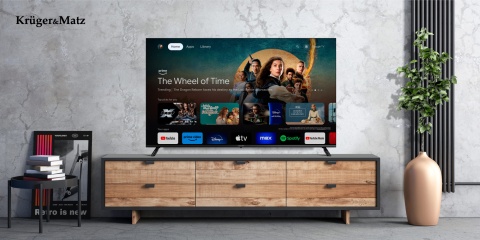Telewizor 65" UHD Google TV Kruger&Matz DVB-T2/T/C H.265 HEVC