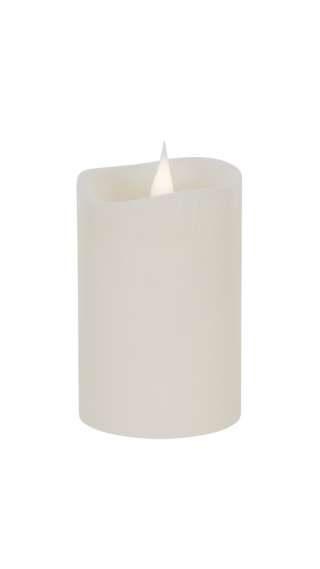 Woskowa świeca LED świeczka kolor ivory Vipow