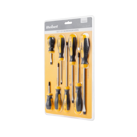 Zestaw śrubokrętów Rebel Tools 8 szt. Zestaw śrubokrętów Rebel Tools 8 szt.
