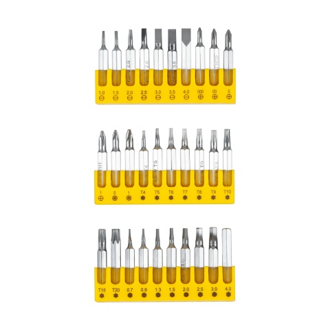 Zestaw śrubokrętów precyzyjnych bitów 32 bity Rebel Tools Zestaw śrubokrętów precyzyjnych bitów 32 bity Rebel Tools