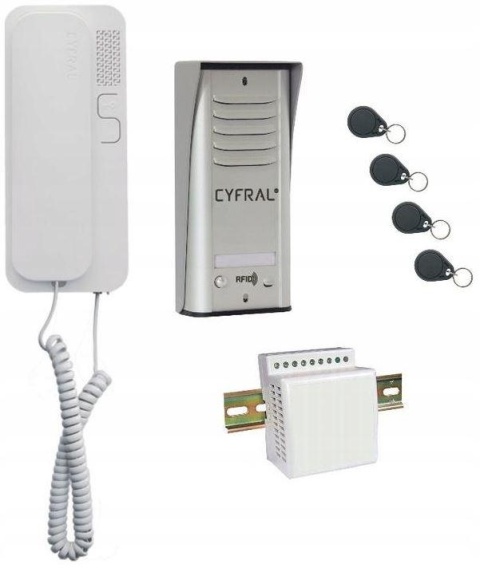 DOMOFON CYFRAL COSMO 1-LOKATORSKI SREBRNY DOMOFON CYFRAL COSMO 1-LOKATORSKI SREBRNY
