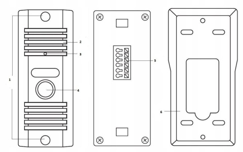 DOMOFON EURA ADP-11A3 ''INVITO'' b/słuchawkowy biały DOMOFON EURA ADP-11A3 ''INVITO'' b/słuchawkowy biały