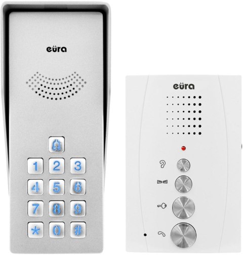 Domofon EURA ADP-38A3 ENTRA bialy Domofon EURA ADP-38A3 ENTRA bialy
