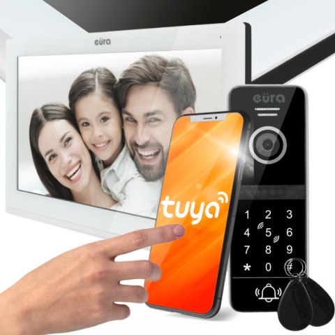 WIDEODOMOFON EURA VDP-97C5 biały lcd 7" wi-fi, czytnik zbliżeniowy, Tuya WIDEODOMOFON EURA VDP-97C5 biały lcd 7" wi-fi, czytnik zbliżeniowy, Tuya