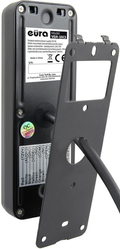 WIDEODOMOFON EURA VDP-97C5 biały lcd 7" wi-fi, czytnik zbliżeniowy, Tuya WIDEODOMOFON EURA VDP-97C5 biały lcd 7" wi-fi, czytnik zbliżeniowy, Tuya