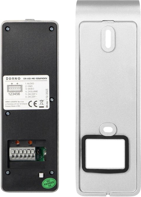 Wideodomofon ORNO OR-VID-ME-1056FHD/B Wideodomofon ORNO OR-VID-ME-1056FHD/B