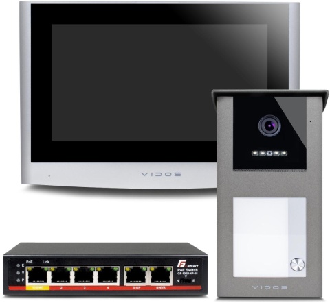 Wideodomofon VIDOS IPX S101-1/M100 Wideodomofon VIDOS IPX S101-1/M100