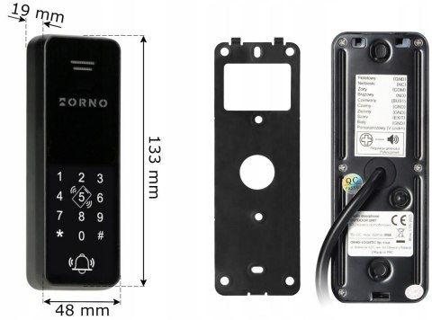 Zestaw domofon ORNO OR-DOM-BA-933/B Zestaw domofon ORNO OR-DOM-BA-933/B