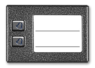 ACO CDN-2NP GR Podświetlany panel listy lokatorów z 2 przyciskami