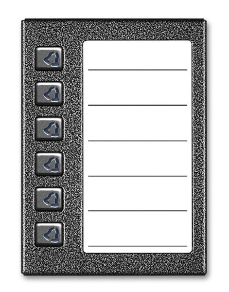 ACO CDN-6NP GR Podświetlany panel listy lokatorów z 6 przyciskami ACO CDN-6NP GR Podświetlany panel listy lokatorów z 6 przyciskami
