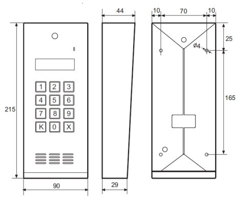Laskomex CD-2600R audio z czytnikiem kluczy RFID ze stali nierdzewniej, w obudownie natynkowej. Laskomex CD-2600R audio z czytnikiem kluczy RFID ze stali nierdzewniej, w obudownie natynkowej.