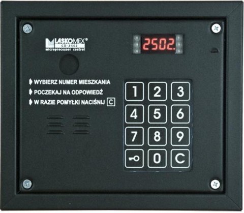 Laskomex CP-2503R czarna Panel audio z czytnikiem kluczy RFID Laskomex CP-2503R czarna Panel audio z czytnikiem kluczy RFID