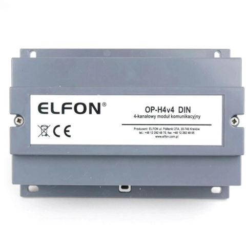 Moduł komunikacyjny ELFON OP-H4v4 DIN Moduł komunikacyjny ELFON OP-H4v4 DIN