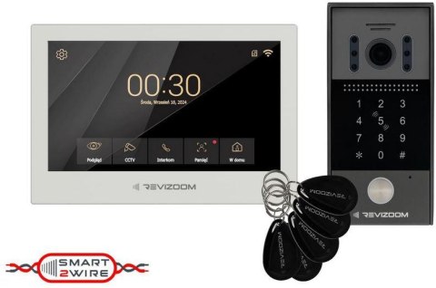 Wideodomofon REVIZOOM RM-T273HD WHITE/RC-212HD-CK1 Wideodomofon REVIZOOM RM-T273HD WHITE/RC-212HD-CK1