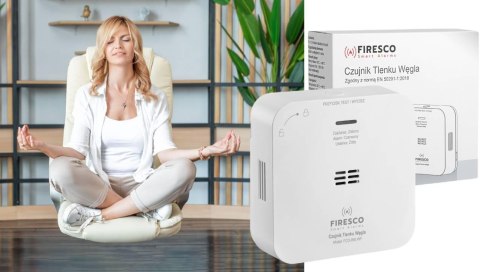 Zestaw czujników FIRESCO czujnik czadu + dymu z WiFi Zestaw czujników FIRESCO czujnik czadu + dymu z WiFi