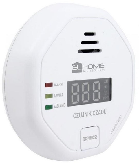 Czujnik czadu El Home CD-92B8 wolnostojący, wyswietlacz LCD, 3 lata gwarancji Czujnik czadu El Home CD-92B8 wolnostojący, wyswietlacz LCD, 3 lata gwarancji