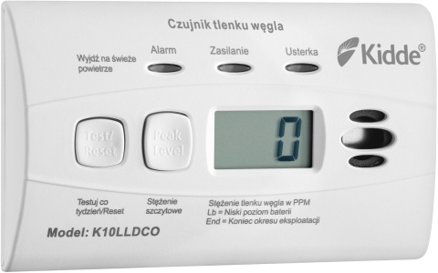 Czujnik czadu z wyświetlaczem Kidde K10LLDCO Czujnik czadu z wyświetlaczem Kidde K10LLDCO