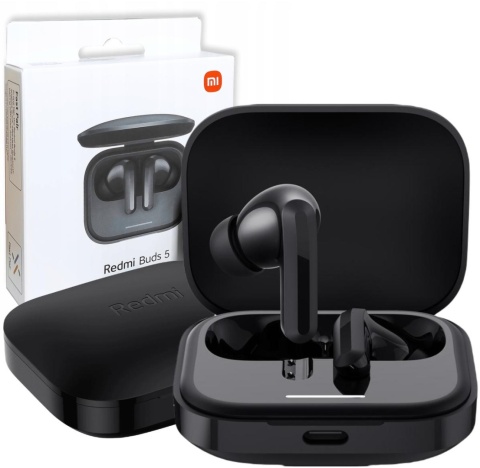 Słuchawki Xiaomi Redmi Buds 5 czarny Słuchawki Xiaomi Redmi Buds 5 czarny