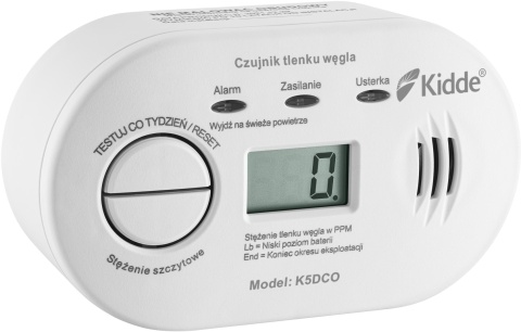 ZESTAW KIDDE CZUJNIK CZADU K5DCO + CZUJNIK DYMU 29HD ZESTAW KIDDE CZUJNIK CZADU K5DCO + CZUJNIK DYMU 29HD