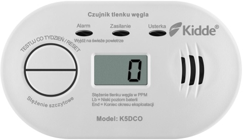 ZESTAW KIDDE CZUJNIK CZADU K5DCO + CZUJNIK DYMU 29HD ZESTAW KIDDE CZUJNIK CZADU K5DCO + CZUJNIK DYMU 29HD