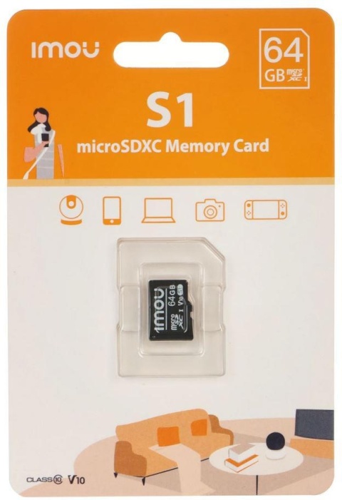 Karta pamięci microSD IMOU ST2-64-S1 64GB Karta pamięci microSD IMOU ST2-64-S1 64GB