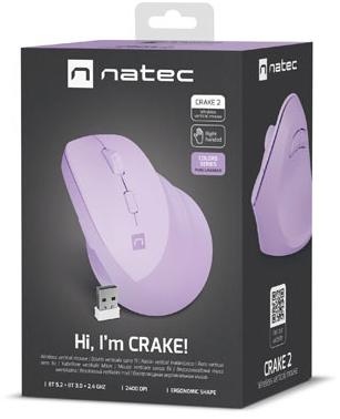 Mysz komputerowa Natec Crake 2 Pure Lavender Mysz komputerowa Natec Crake 2 Pure Lavender