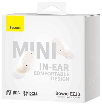 SŁUCHAWKI BEZPRZEWODOWE TWS Baseus Bowie Mini EZ10 A00054300226-Z1 BT 5.3 BIAŁE SŁUCHAWKI BEZPRZEWODOWE TWS Baseus Bowie Mini EZ10 A00054300226-Z1 BT 5.3 BIAŁE