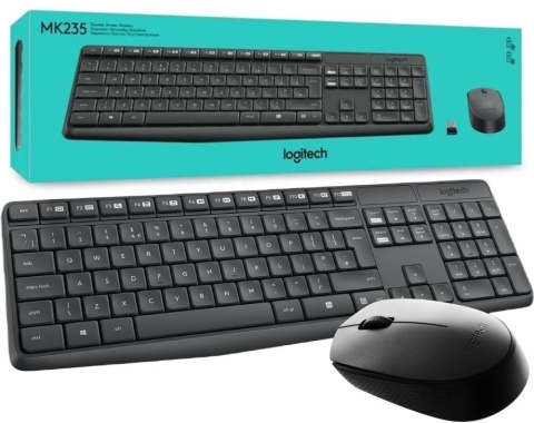 Zestaw bezprzewodowy Logitech MK235 Wireless Desktop Zestaw bezprzewodowy Logitech MK235 Wireless Desktop