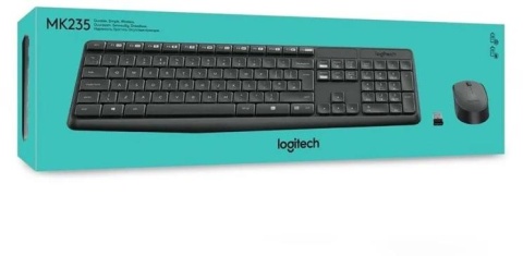 Zestaw bezprzewodowy Logitech MK235 Wireless Desktop Zestaw bezprzewodowy Logitech MK235 Wireless Desktop