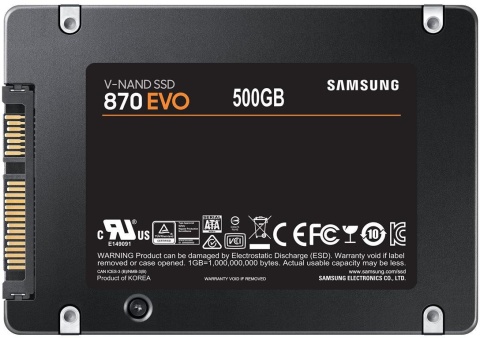 Dysk SSD Samsung 870EVO MZ-77E500B/EU 500GB Dysk SSD Samsung 870EVO MZ-77E500B/EU 500GB