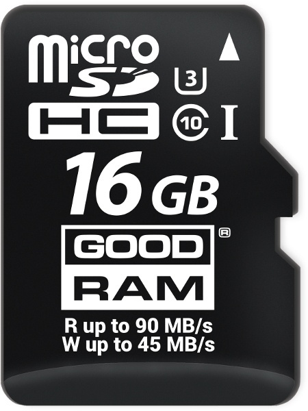 Karta pamięci microSD GOODRAM C10 UHS-I 16GB Karta pamięci microSD GOODRAM C10 UHS-I 16GB