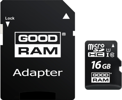 Karta pamięci microSD GOODRAM UHS-I 16GB Karta pamięci microSD GOODRAM UHS-I 16GB