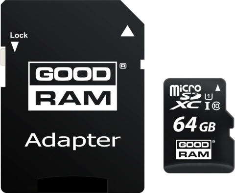 Karta pamięci microSD GOODRAM UHS-I 64GB Karta pamięci microSD GOODRAM UHS-I 64GB