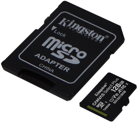 Karta pamięci microSD Kingston Canvas Select Plus microSDXC C10 UHS-I 128GB Karta pamięci microSD Kingston Canvas Select Plus microSDXC C10 UHS-I 128GB
