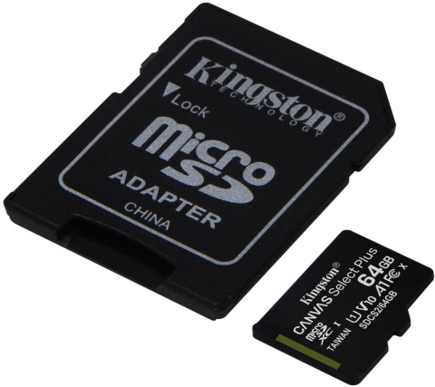 Karta pamięci microSD Kingston Canvas Select Plus microSDHC C10 UHS-I 64GB Karta pamięci microSD Kingston Canvas Select Plus microSDHC C10 UHS-I 64GB