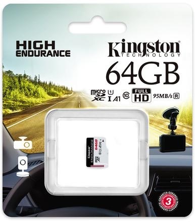 Karta pamięci microSD Kingston High-Endurance UHS-I 64GB 24/7 (rejestratory i monitoring) Karta pamięci microSD Kingston High-Endurance UHS-I 64GB 24/7 (rejestratory i monitoring)